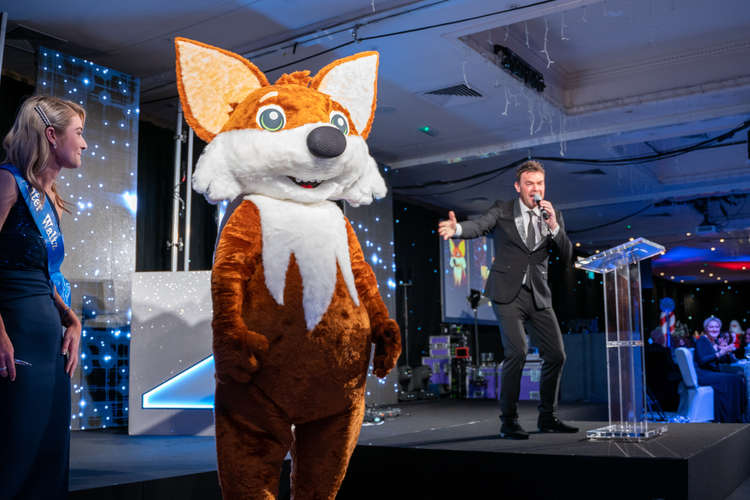 As well as supporting kids' charities, Franklyn Financial Management also launched a children's book mascot at the event. (Image - Helen Cotton Photography)