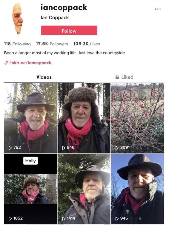 Ian's first TikTok was uploaded in May, and he has already found viral stardom. Ian's account has 109,000 likes as of January 2021, and each TikTok averages 1000 views. (Image - Ian Coppack / @iancoppack)