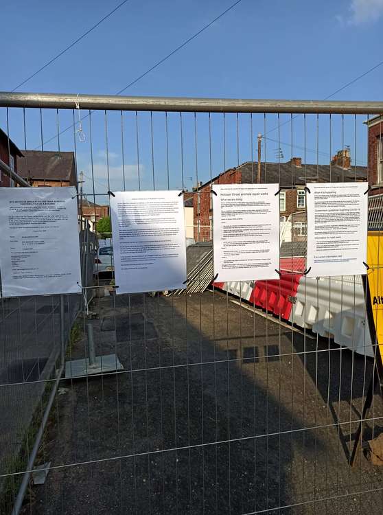 Councillors put up their own notices on Ryle Street and Hobson Street after repeated asks for Highways to do it.