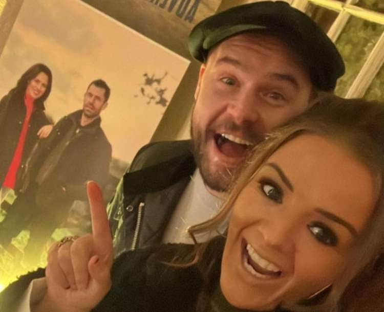 Stockport-born Danny Miller and his partner Steph Jones, inside Cinemac Macclesfield. (Image - @danny_b_miller Instagram)