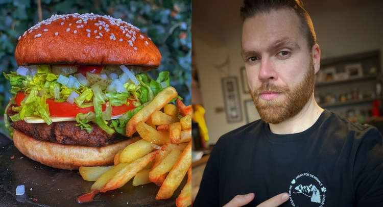 Macclesfield vegan influencer Den Croke created a McDonalds vegan burger last September - months before the actual fast food outlet actually did. (Image - @gardenofveden)