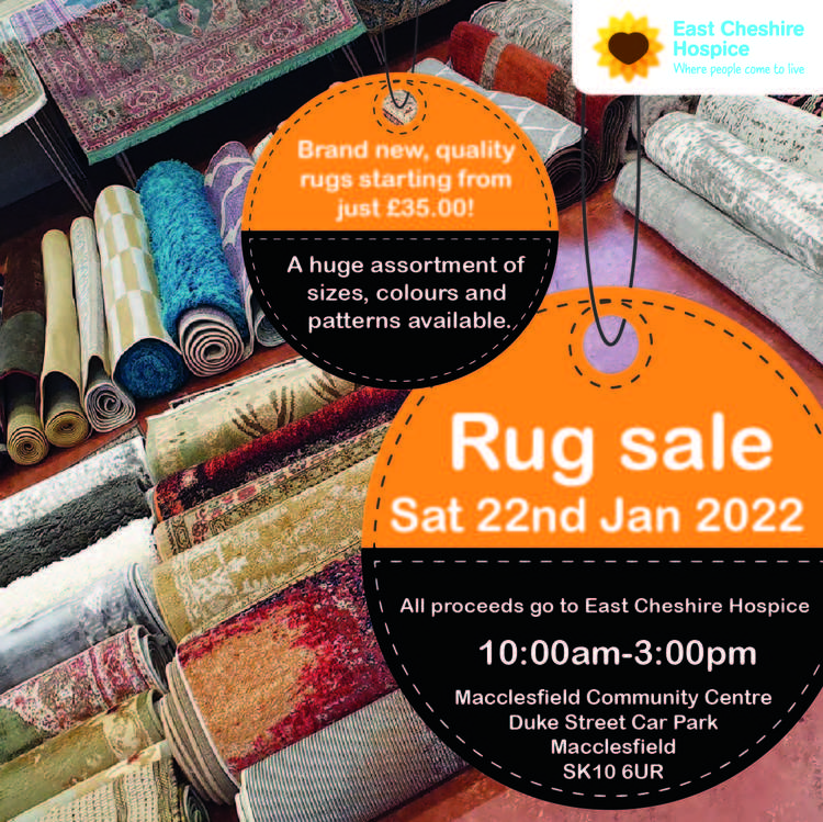 You can bag a cheap rug for a Macclesfield good cause this weekend.