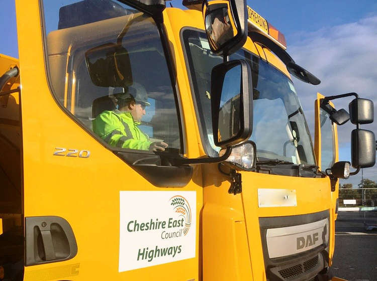 A Cheshire East gritter ready for action. (Image - Cheshire East_