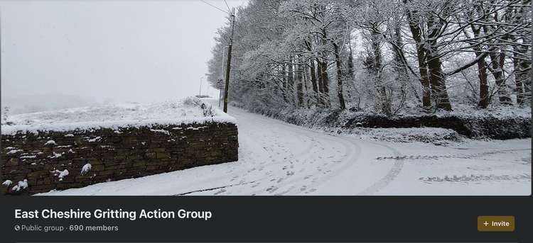 Campaigners East Cheshire Gritting Action Group were set up in response to reserves the miles of cut gritting routes.