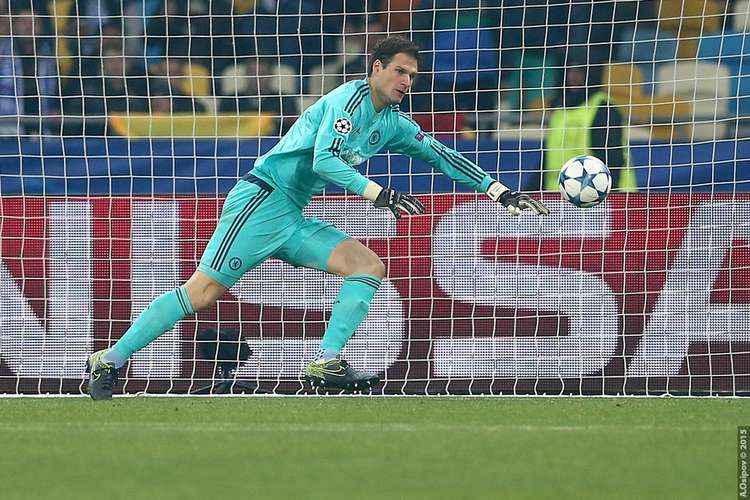 Ex-Silks keeper Asmir Begovic is pictured playing in the Champions League for Chelsea. (Image - CC 2.0 Unchanged Aleksandr Osipov from Ukraine bit.ly/3Ip81IC)