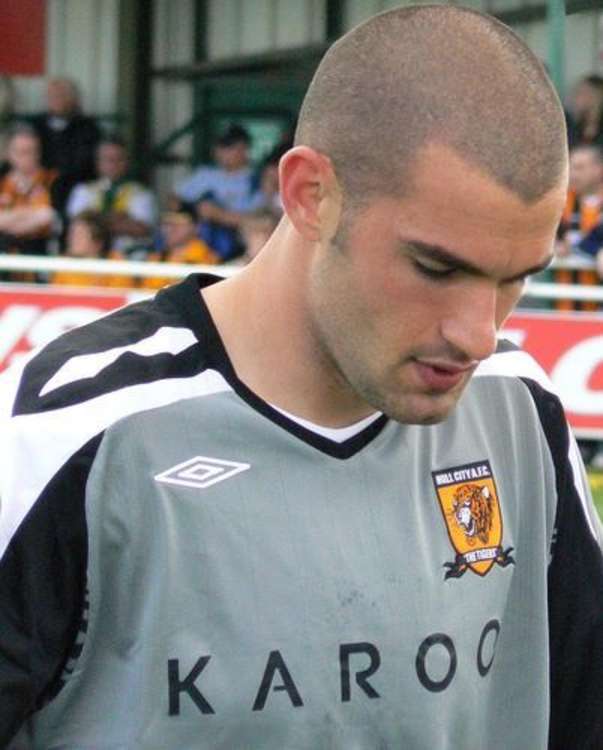 Boaz Myhill, pictured four years after his loan in our town, and one year before his Premier League Debut. (Image - CC 3.0 Unchanged George Rispin / Gggrrr Boaz Myhill in 2007 bit.ly/3Av3vFL)