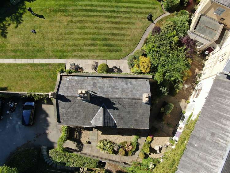 Hogbens Chartered Surveyors services both commercial and private properties throughout the UK. Here is a drone shot of a residence in Alderley Edge. (Image - Hogbens Chartered Surveyors)