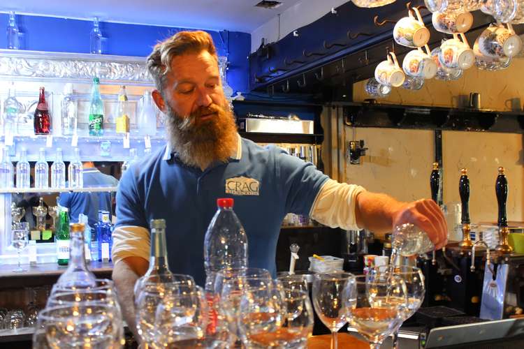 Disclaimer: While none of Doran's own water (Crag) are in plastic bottles, unfortunately some of the waters he has at his bar are served in plastic bottles. (Image - Macclesfield Nub News)