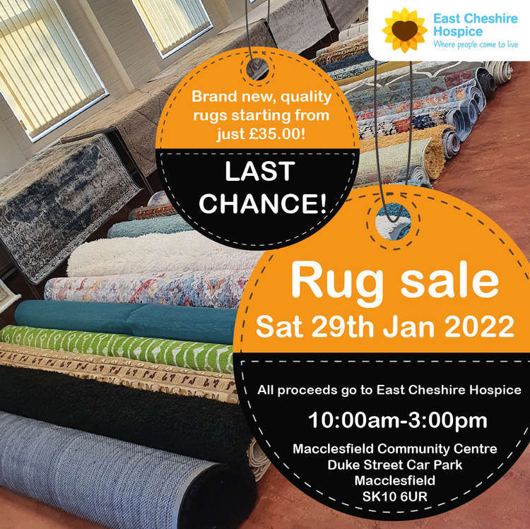Last weekend's charity rug sale was so successful, there is another happening in Macclesfield.