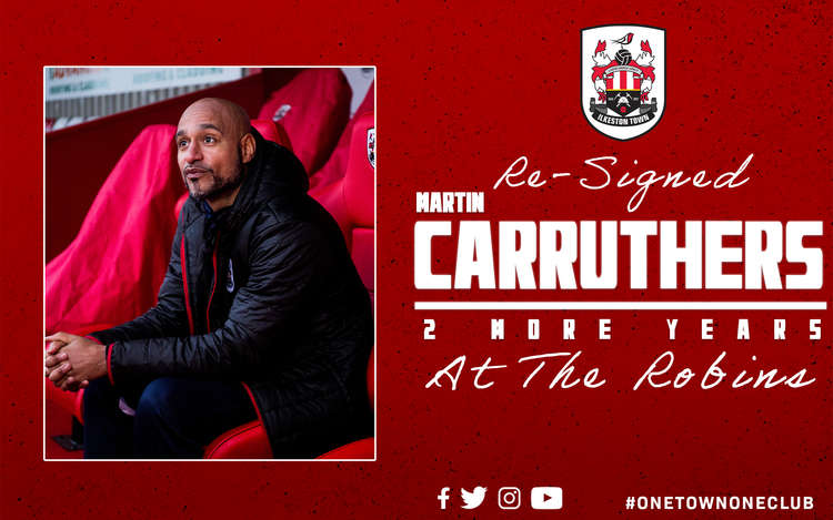 Ex-Silkmen forward Martin Carruthers is contracted to coach Derbyshire club Ilkeston Town until February 2023. (Image - Ilkeston Town / @ilkestontown_fc)