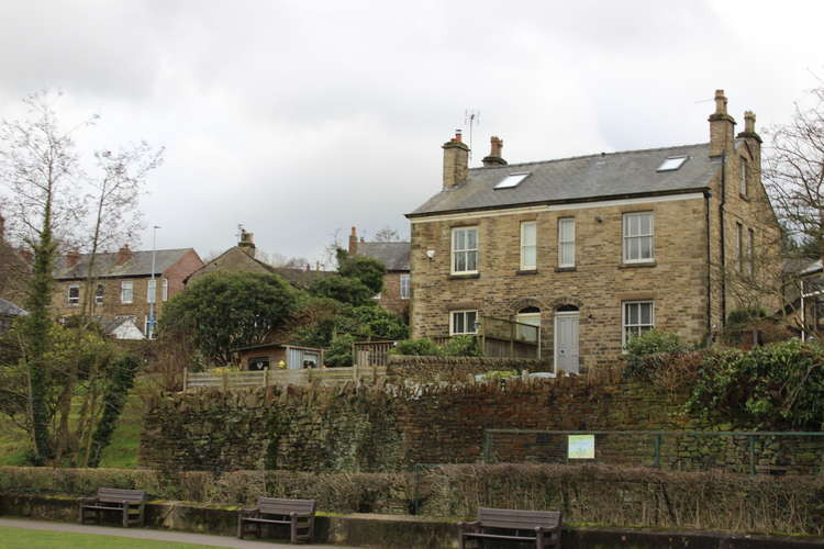 Houses shot from the Bollington Recreation Ground.