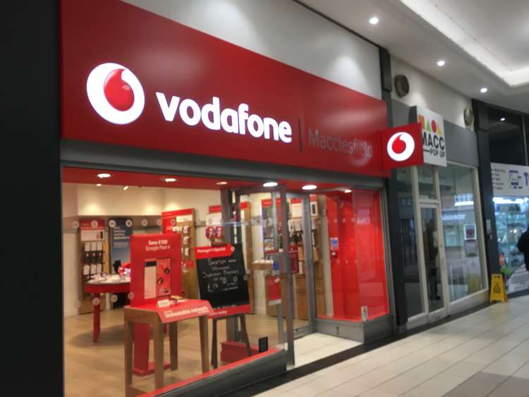 Vodafone have a store inside Macclesfield's Grosvenor Centre, where you can also report the issue.