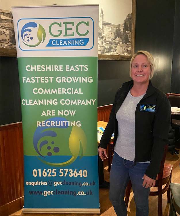 Lisa of GEC Cleaning is also hosting a recruitment event every six to eight weeks at a Macclesfield coffee shop.