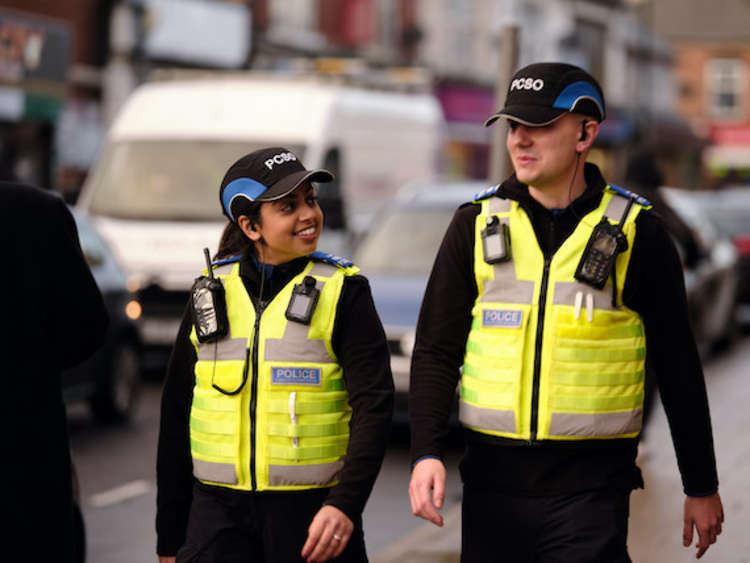 Unlike Police Officers, PCSOs don't have powers of arrest, can't interview or process prisoners or investigate crime and don't get involved in the more complex and high-risk operations that police officers perform. (Copyright Creative Commons