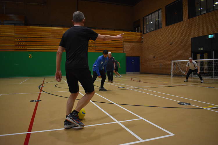 Andrew Bunce calling the shots with the ball at his feet.