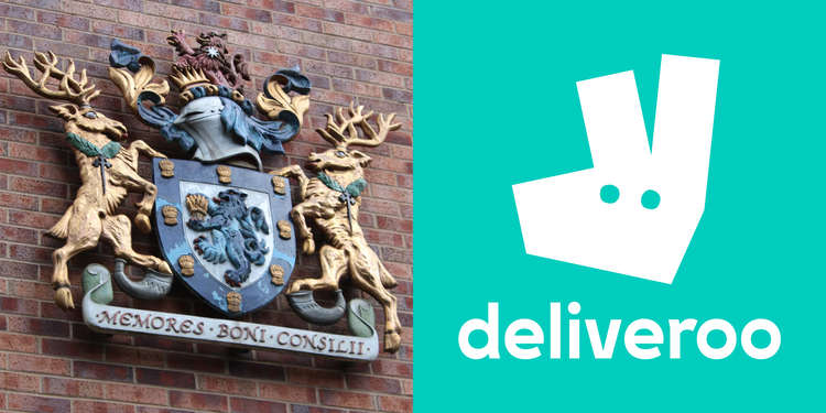 Takeaway delivery service deliver are stepping their operations in Macclesfield up a gear. (Image - Deliveroo Logo / Alexander Greensmith)