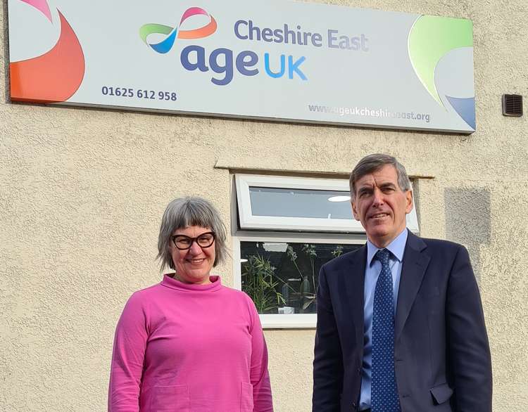 Macclesfield's MP met with the new head of Age UK Cheshire East, which operates from our town.