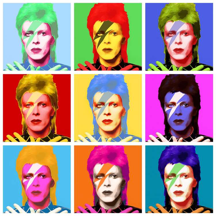 Ever wanted to draw David Bowie? Meet like-minded fans and create a stunning piece of artwork in this Sunday night event. Please note: Picture does not represent results of the class. (Image - CC 4.0 Unchanged bit.ly/36Um8YJ Gil Zetbase)