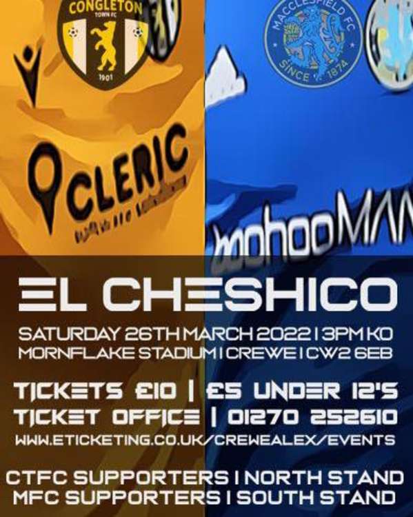 Congleton Town have dubbed the derby match 'El Cheshico'. (Image - Congleton Town FC)