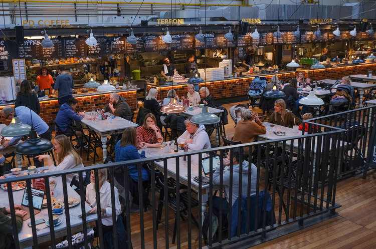 The food and drink hall opened in Macclesfield in November 2019. (Image - Claire Harrison Photography)