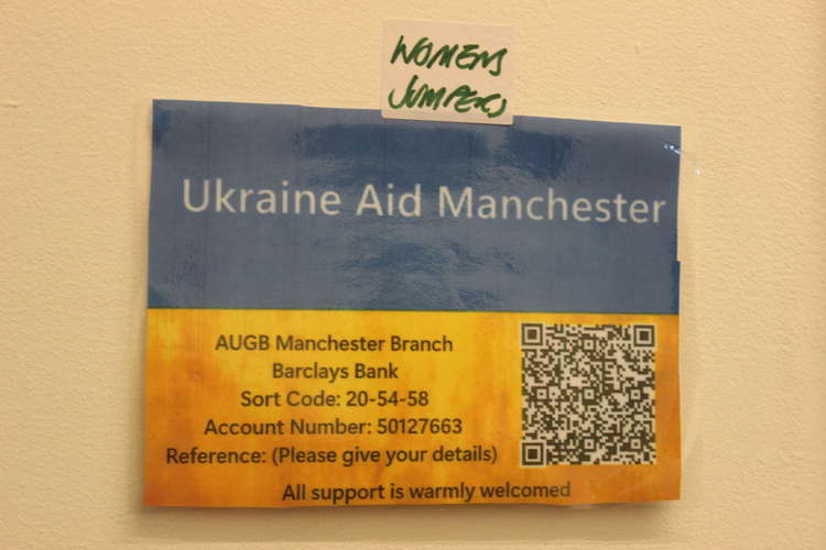 If you would prefer to donate money instead of something physical, the Macclesfield site recommends sending funds to Ukraine Aid Manchester, which is also where the Macc item donations go to before heading for the continent.