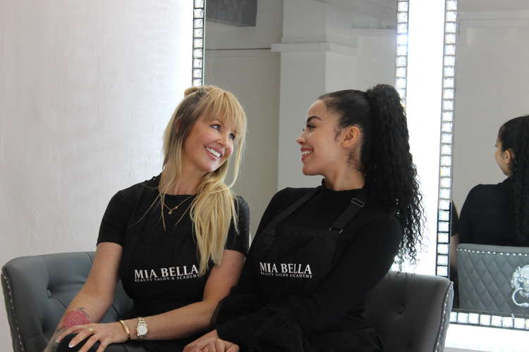 Family ties: Kyiis and her mum Mia, who live just outside Macclesfield, have been in business together for six years.