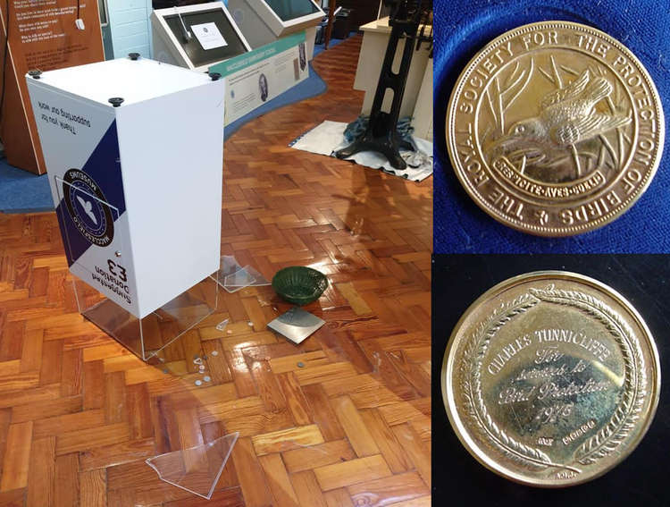 This follows the smashing of a donation box, and stealing of items of significance relating to the late Macclesfield artist. The original medal is pictured. (Image - Macclesfield Museums Facebook)