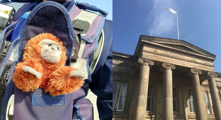 REUNITED: The beloved stuffed animal went missing in Macclesfield Town Hall.