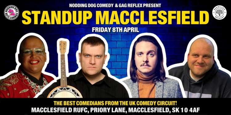 Tickets cost £15 for this Friday's Macc Rugby Club stand-up night.