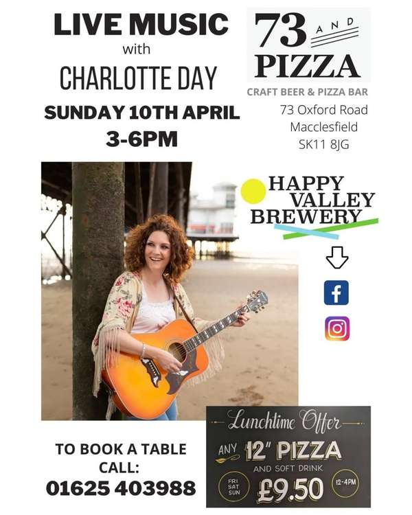 Macclesfield musician Charlotte Day will be performing for free this Sunday.