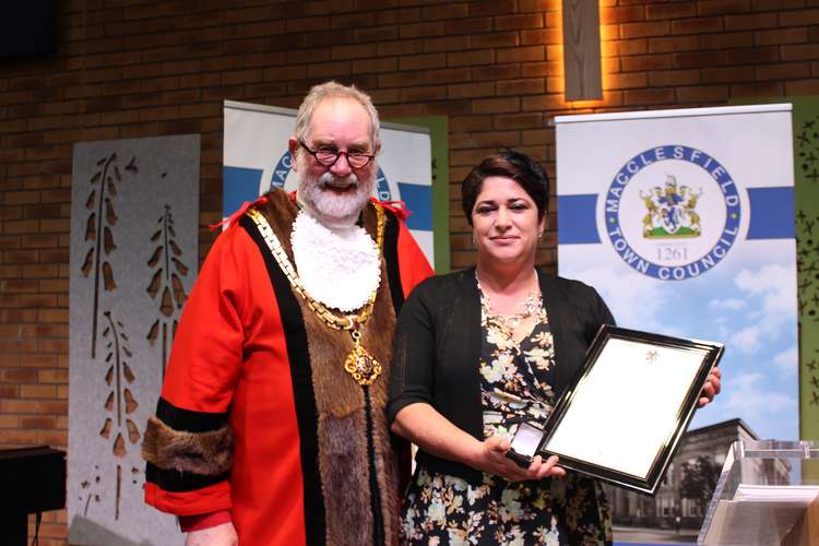 Green-thumbed Alejandra Eifflaender has helped out in community gardening projects, such as allotments, planting flowers, and even reusing the stars from the Macclesfield Christmas tree into planters. (Image - Macclesfield Nub News)