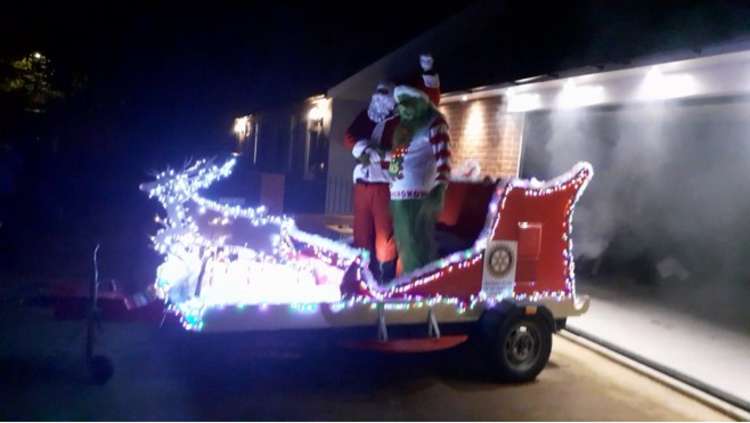 Local businesses donated generously to allow for the sleigh's refurbishments