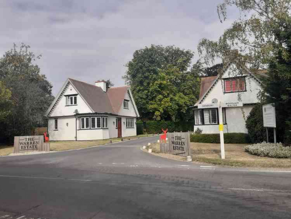 The entrance to the Warren Estate in Woodham Walter in the Maldon district