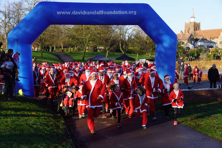 The Santa Fun Run in Maldon in 2018 (Photo: David Randall Foundation)