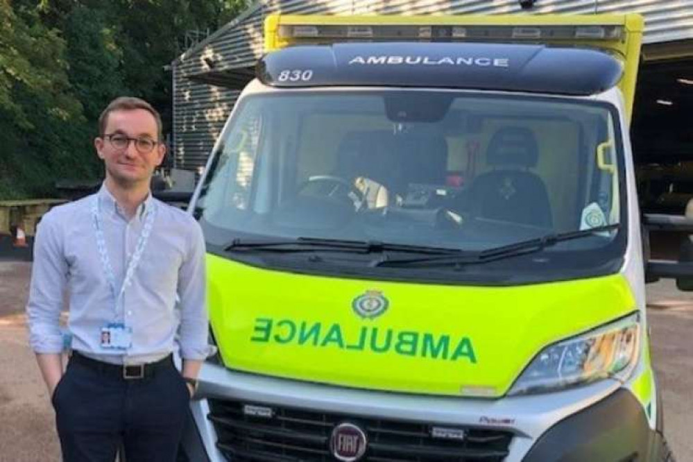 New boss Tom Abell said he hopes the trust will be out of special measures next year (Photo: East of England Ambulance Service NHS Trust)