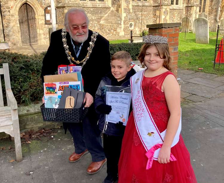 The hampers were put together with generous donations from independent Maldon businesses