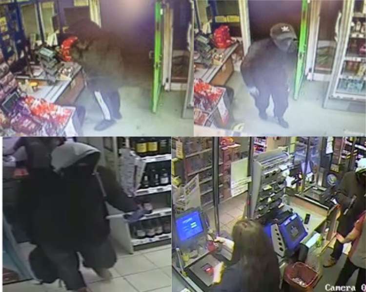 Two of the armed robberies in Heybridge. Scroll to view photos of each robbery provided by Essex Police