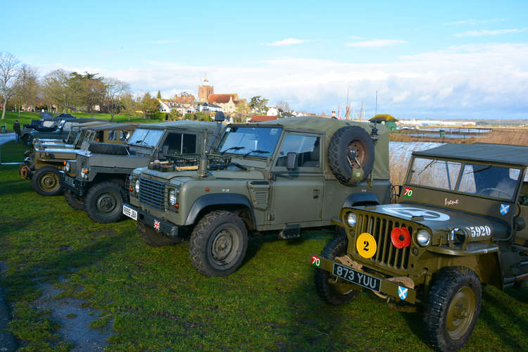 Military vehicles on parade (Photo: Essex HMVA)