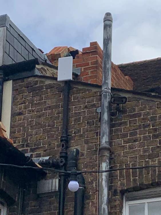 Firefighters worked for almost an hour to secure the scene at the Blue Boar Hotel on Silver Street, Maldon (Photo: Essex County Fire and Rescue Service)