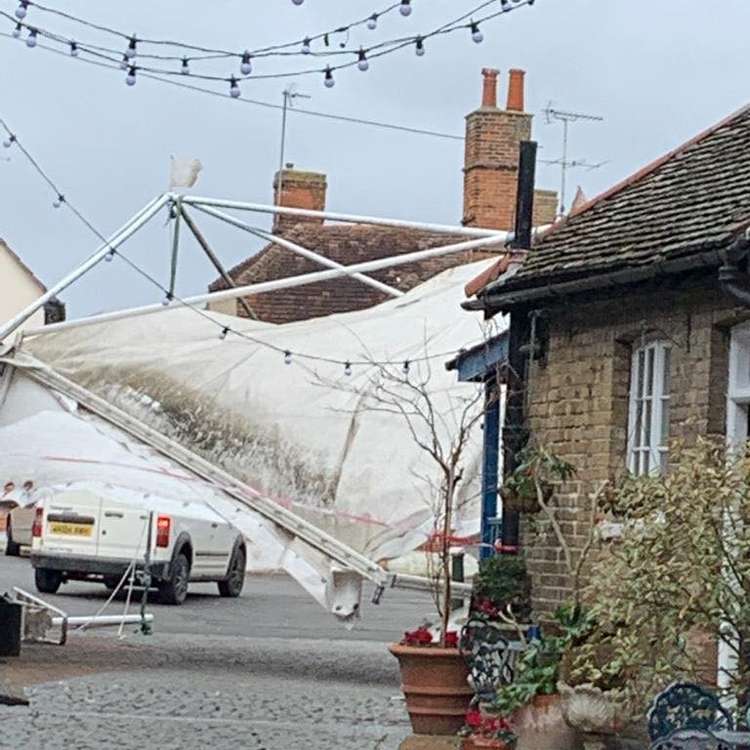 Storm Eunice is causing major disruption across Maldon (Photo: Essex County Fire and Rescue Service)