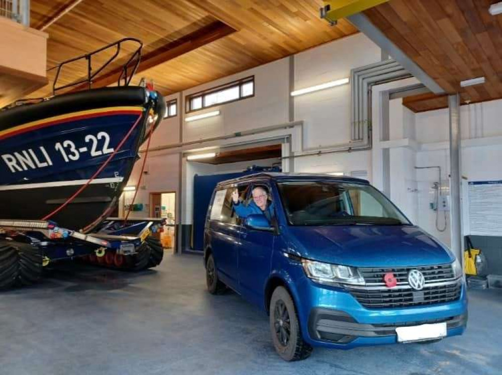 David Holdsworth, 70, plans to visit the Burnham volunteers tomorrow morning (Photo: RNLI)