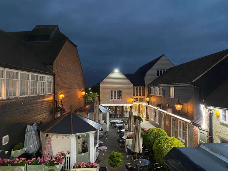 A view over the Kings Head Centre's courtyard