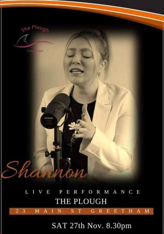 Sharon sings at The Plough poster (Image credit: The Plough, Greetham)