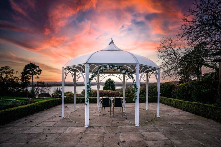 Evening views from Rutland Hall Hotel & Spa over the Water