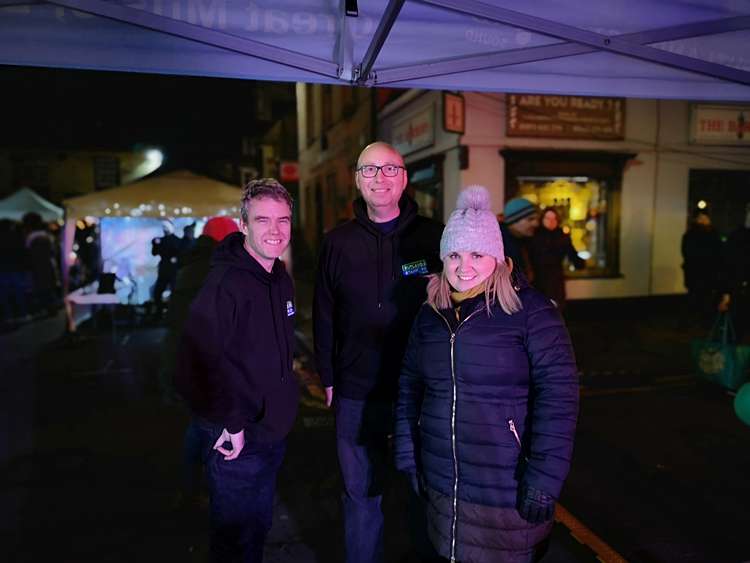 Rob, Laura and Gary getting out and about last Christmas (image courtesy of Rutland and Stamford Sound)