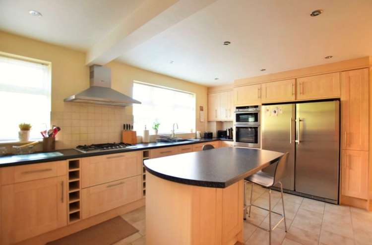 Kitchen view with generous American fridge/freezer (image courtesy of Newton Fallowell)