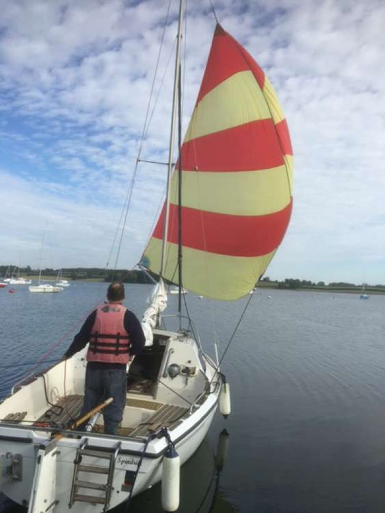 David Cadman enjoying time on Rutland Water (image courtesy of David Cadman)