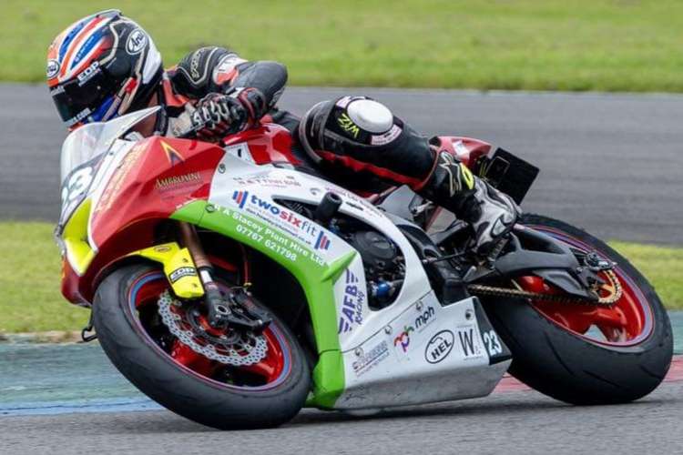 Damon Smith in action at Pembrey