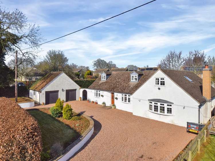 The impressive front view of this home in Market Overton (image courtesy of Newton Fallowell)