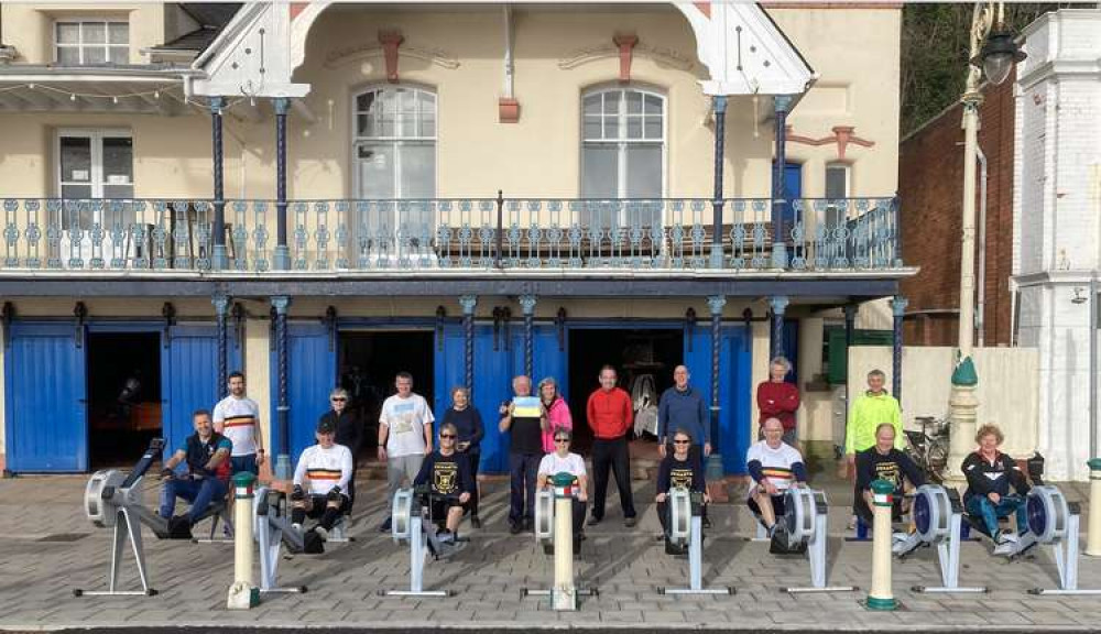 Penarth Yacht Club members ready to raise money for Ukraine. (Image credit: Brian Brayford)